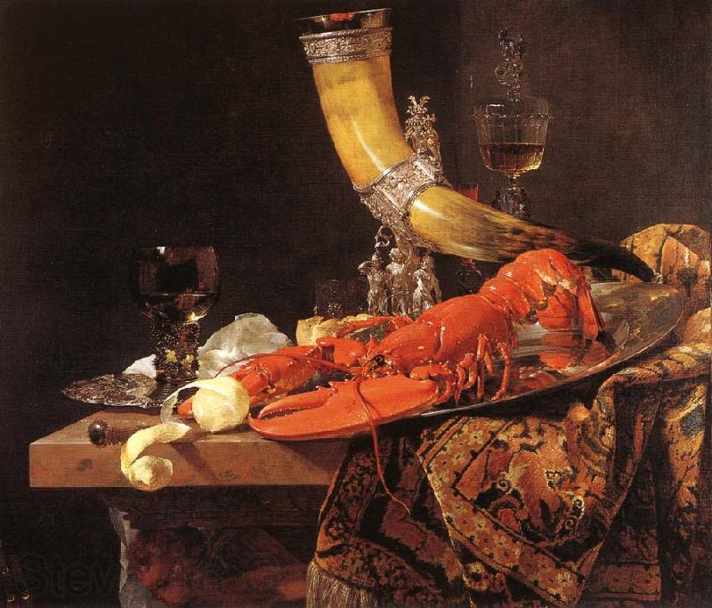 Willem Kalf Still-Life with Drinking-Horn Norge oil painting art